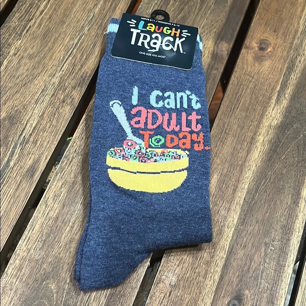 Blue Novelty Socks NWT